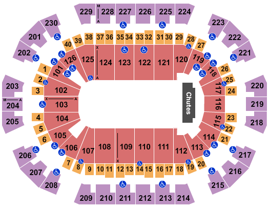 Save Mart Center PBR Seating Chart